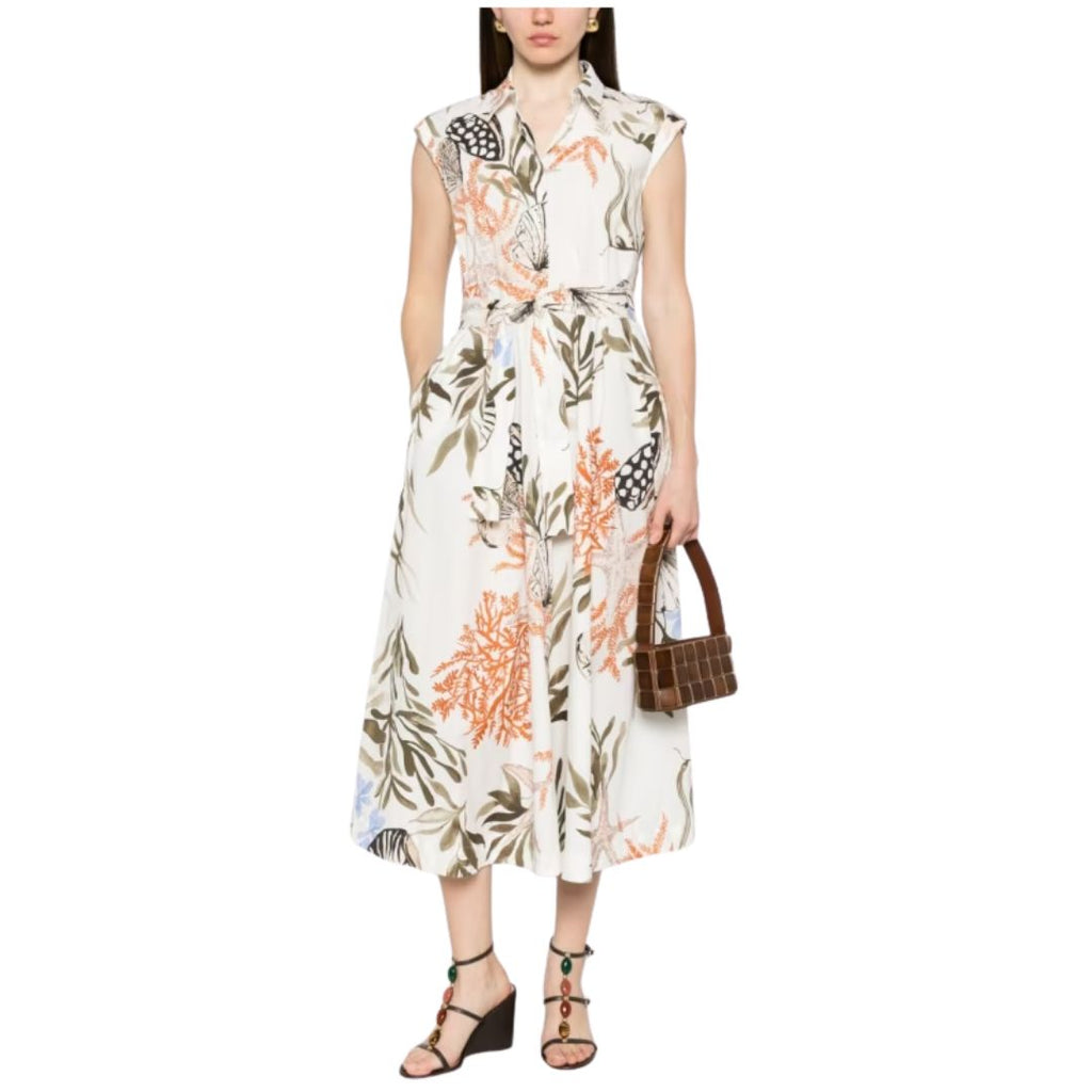 Padana Floral Stretch Cotton Womens Shirt Dress 2613221202200