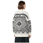 Belgio Jacquard Wool Womens Cardigan 2625346072600