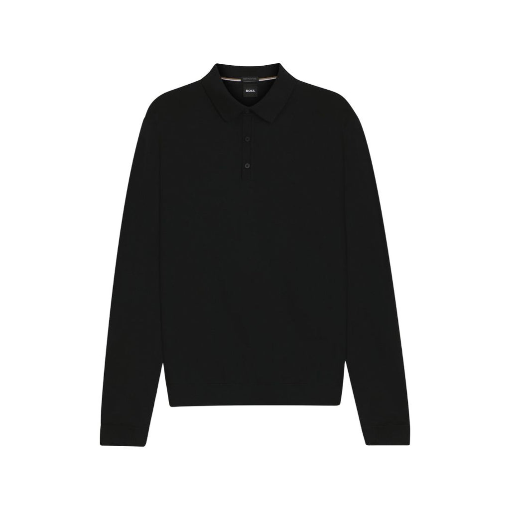 Lancione Long Sleeve Virgin Wool Polo Jumper 50476355