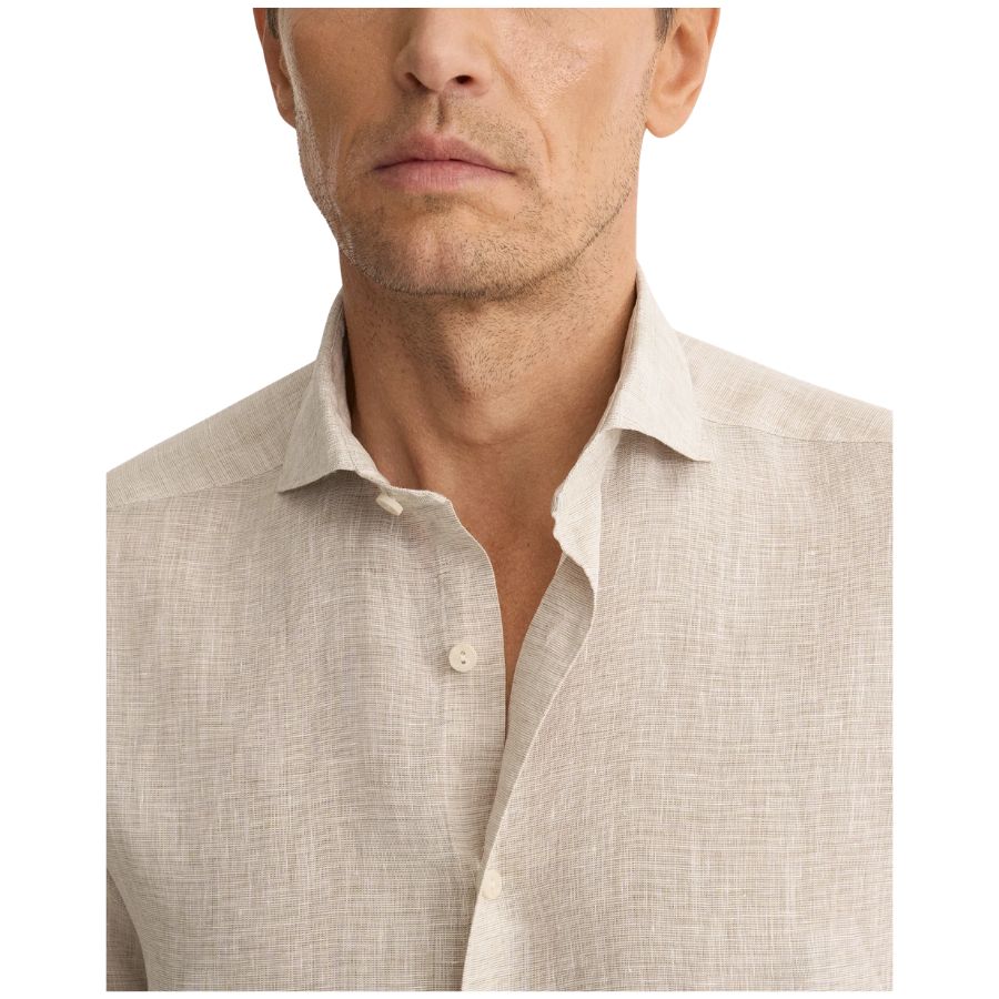 Solid Linen Shirt 100014797