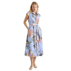 Padana Floral Stretch Cotton Womens Shirt Dress 2613221202200