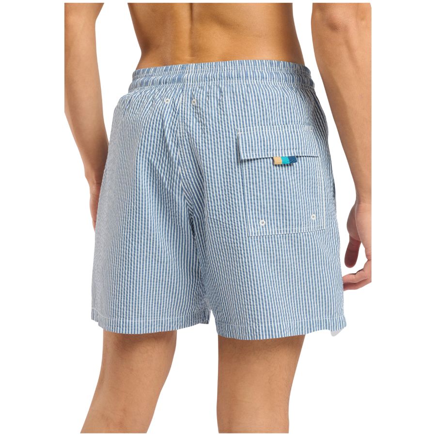 Striped Seersucker Mens Swim Shorts SWM17