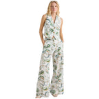 Domino Wide Leg Womens Linen Trousers  2613131232200
