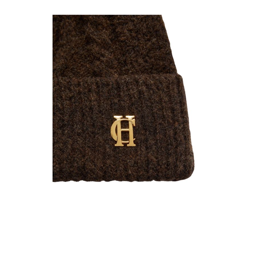 Sloane Cable Bobble Hat