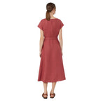 Esordio Linen Canvas Womens Midi Dress 2615221052600