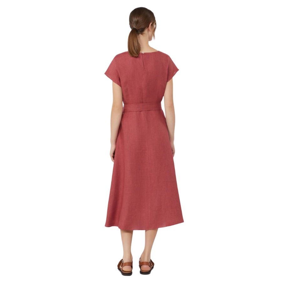 Esordio Linen Canvas Womens Midi Dress 2615221052600