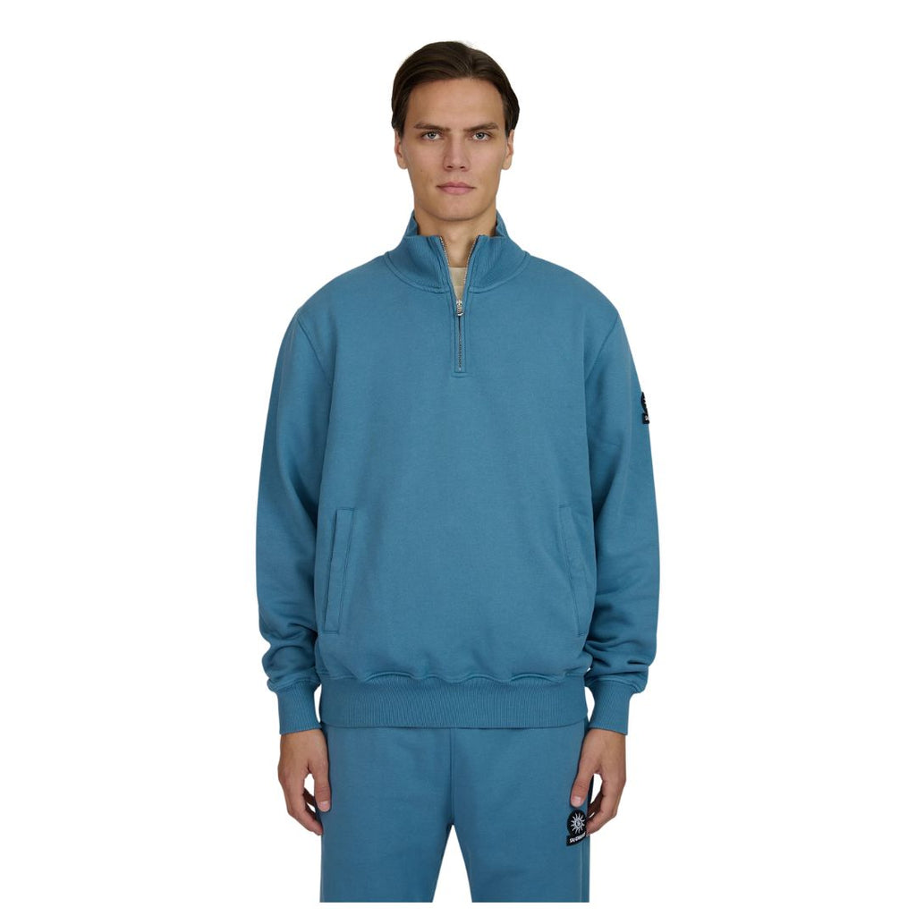 Badge Logo Mens Quarter Zip Sweatshirt MBS16