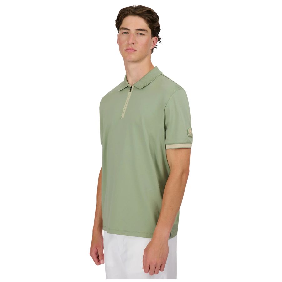 Silicone Zip Mens Polo Shirt MBP10