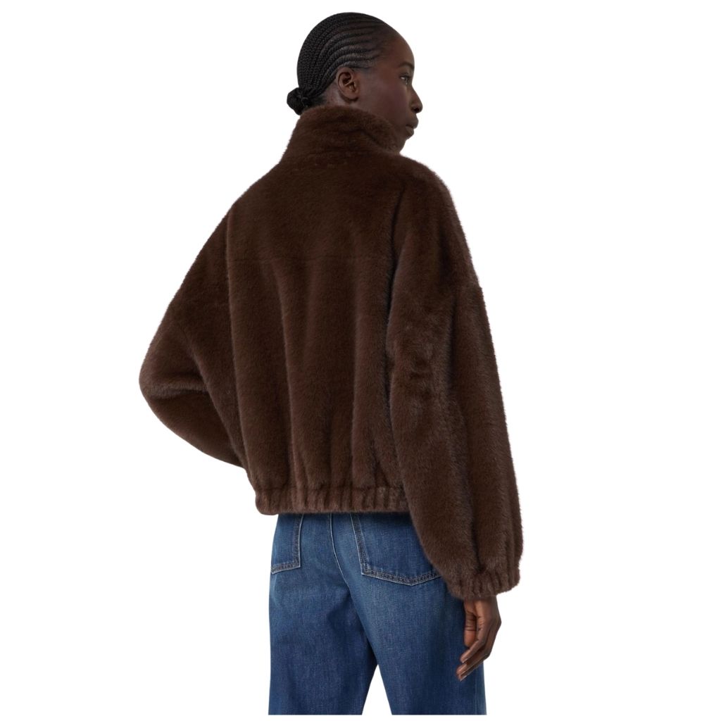 Animone Fluffy Textured Womens Short Jacket 2625086021600