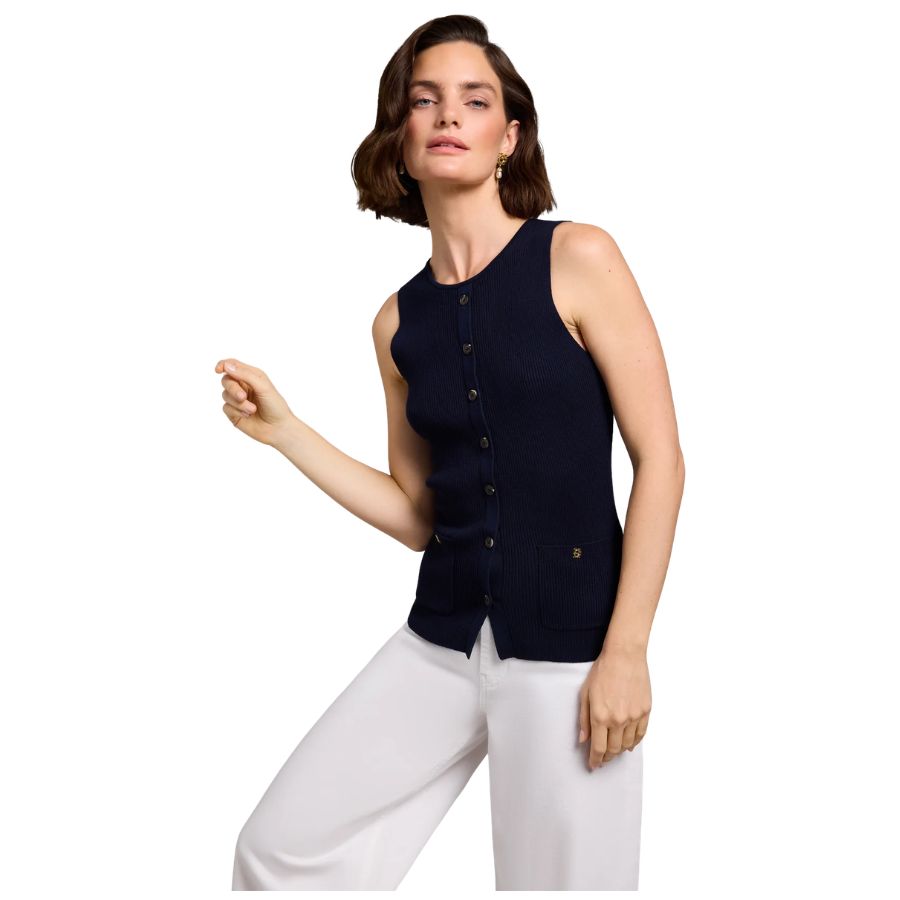 Aubrey Knitted Womens Tank Top