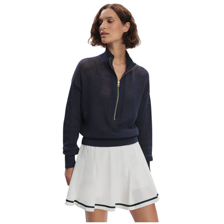 Aurora Half Zip Knit Womens Top VAR01813