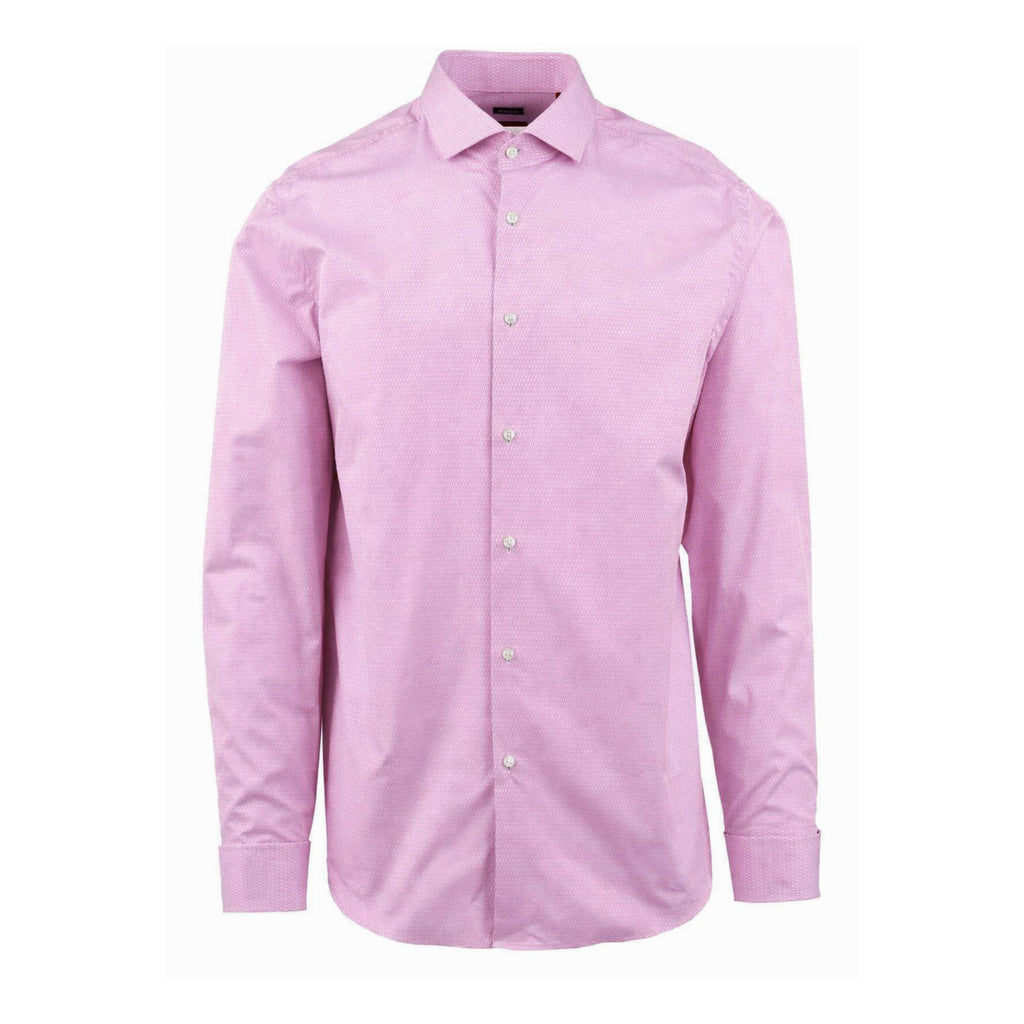 H-HANK Spread DC-214 Slim Fit Structured Cotton Shirt 50539229