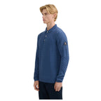 Merino Wool Cable Knit Mens Kntted Polo KNT91