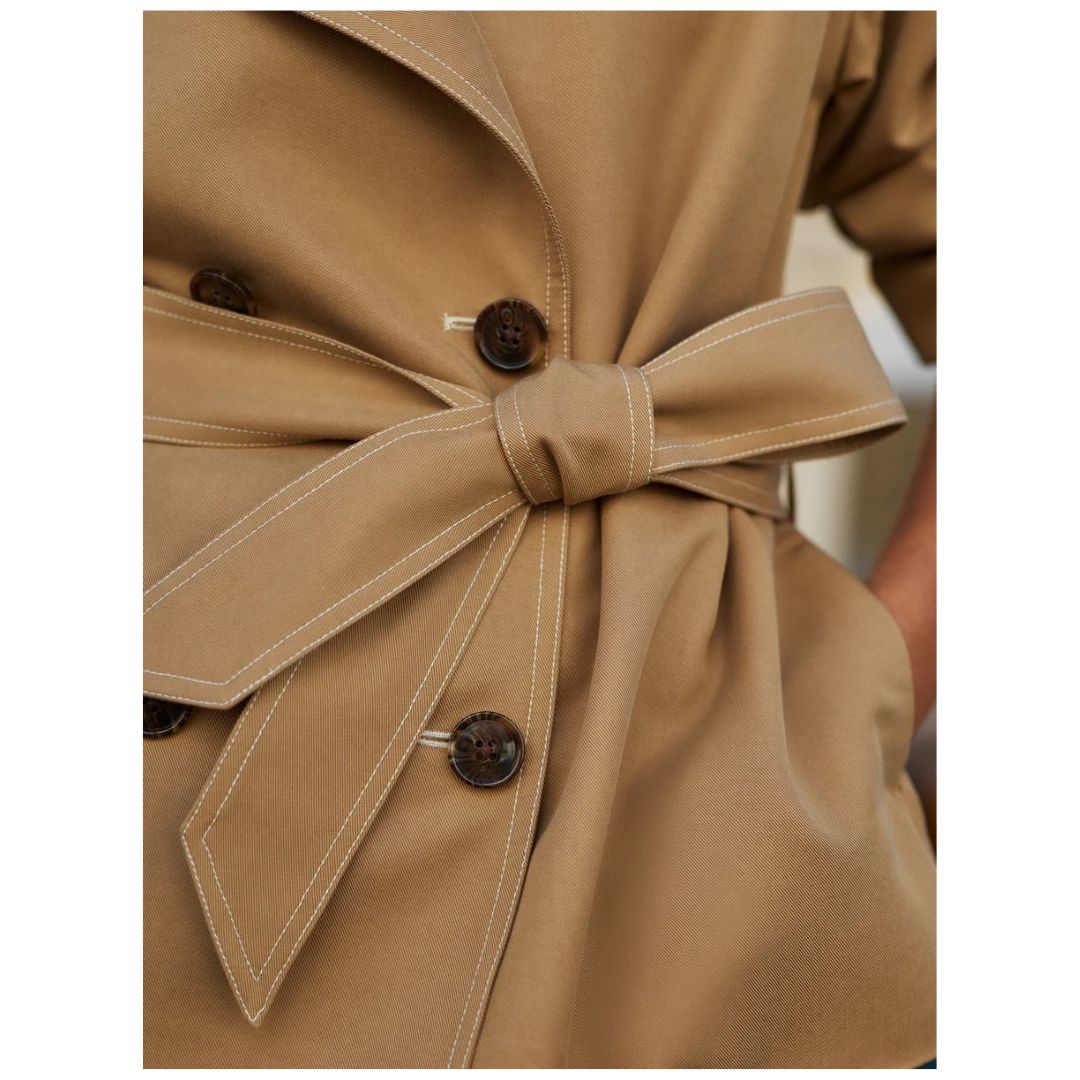 Maddox Womens Short Trench Coat VAR03329