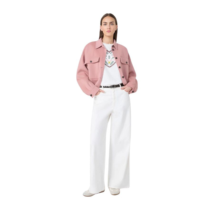 Medina Cotton Drill Wide Leg Womens Trousers 2615131051600