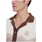 Gradient Strip Knitted Mens Shirt KNT75