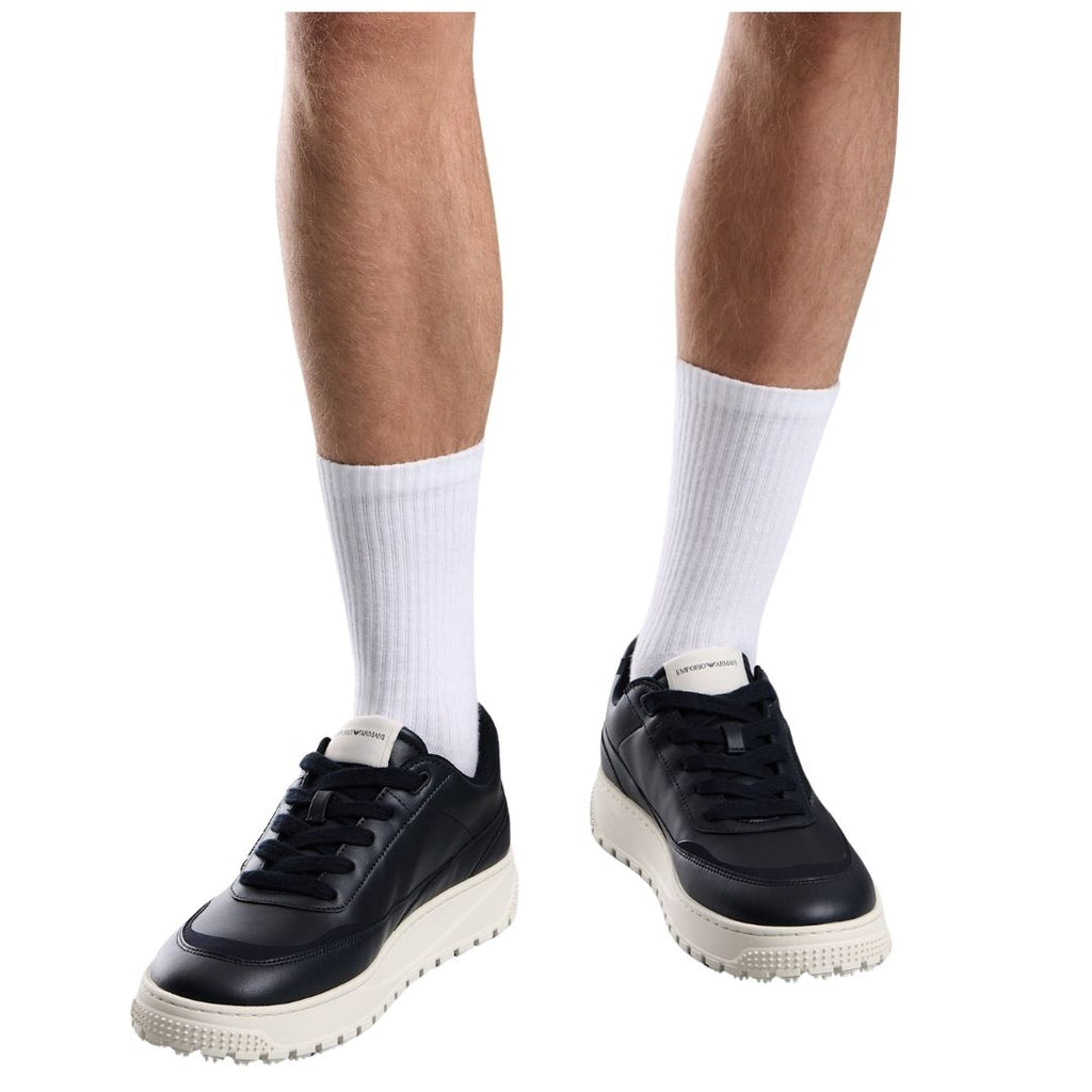 Smooth Leather Mens Lace-up Trainers EM003739 AF19724