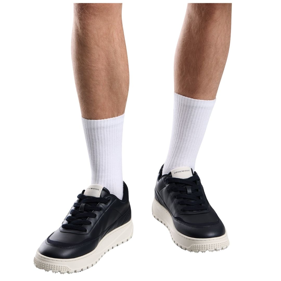 Smooth Leather Mens Lace-up Trainers EM003739 AF19724