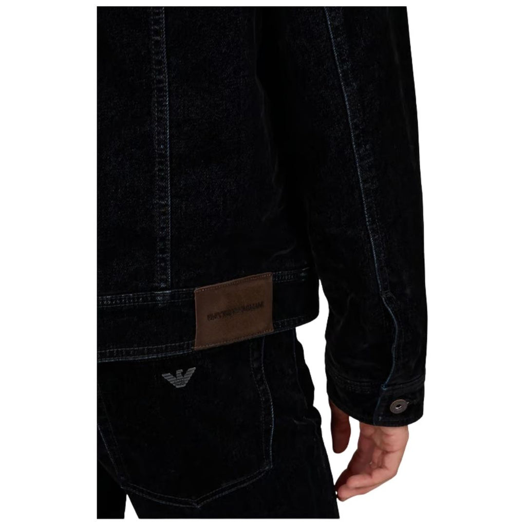 Signature Capsule Mens Flocked Denim Jacket EM001175 AF27564