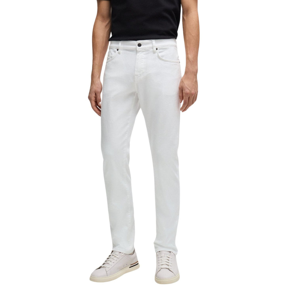 Slim-Fit Jeans In White Cashmere-Touch Denim-50514321