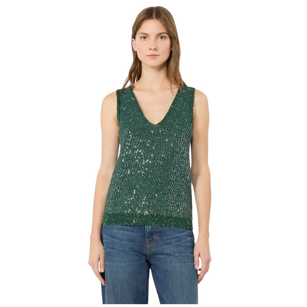 Milord Sequin Detail Womens Sleeveless Top 2625366171600