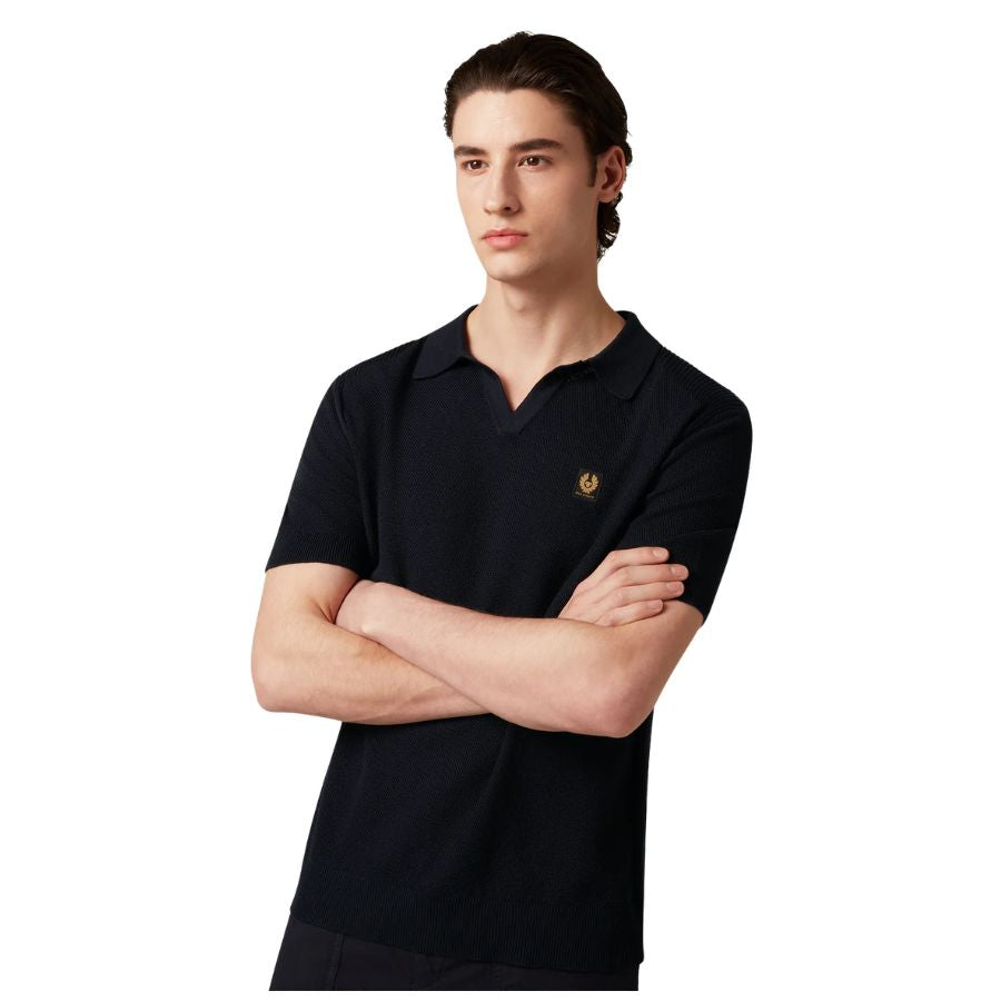 Coast Mens Knitted Polo Shirt 106183