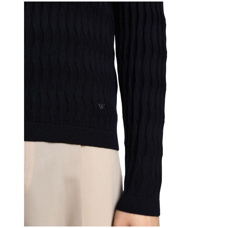 Mens textured Virgin Wool Jumper EM004602 AF23553