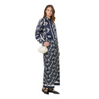 Lastra Printed Silk Patchwork Womens Shirt 2615191011600