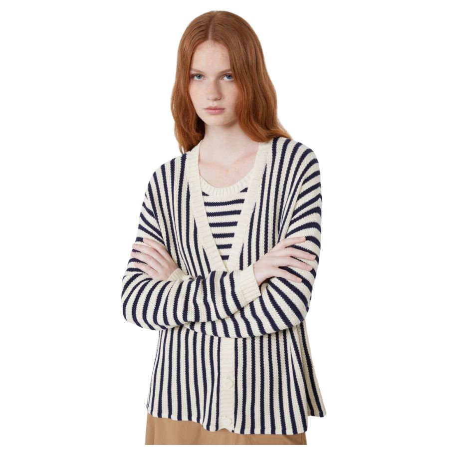 Nicchia Pinstripe Womens Cardigan 2615341012600