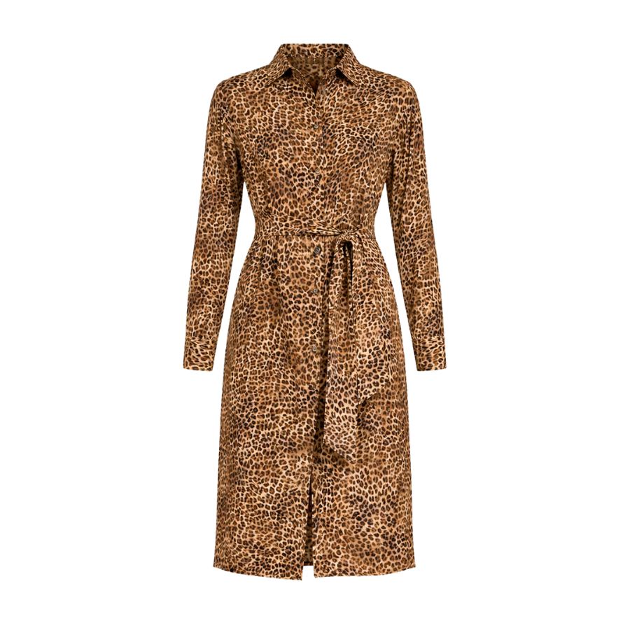 Dolman Silk Patterned Womens Midi Dress 2615221061600