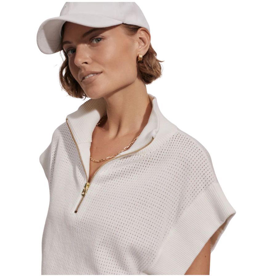 Fulton Cropped Knit Womens Top VAR01317