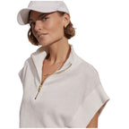 Fulton Cropped Knit Womens Top VAR01317