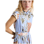 Padana Floral Stretch Cotton Womens Shirt Dress 2613221202200