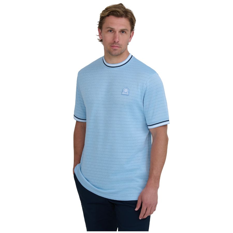 Textured Jacquard Mens T-Shirt MBT12