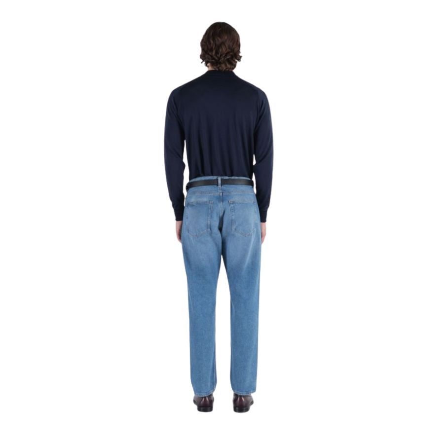 Cotswold Extra Fine Merino Wool Mens Long Sleeve Polo Shirt