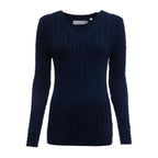 Seattle Cable V-Neck Womens Jumper