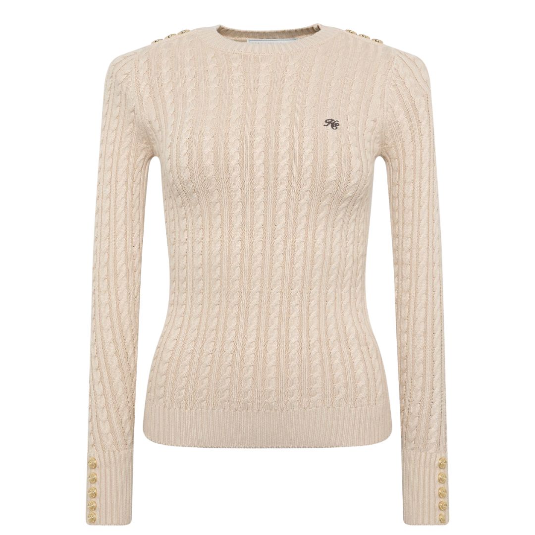 Seattle Cable Crew Neck Womens Jumper