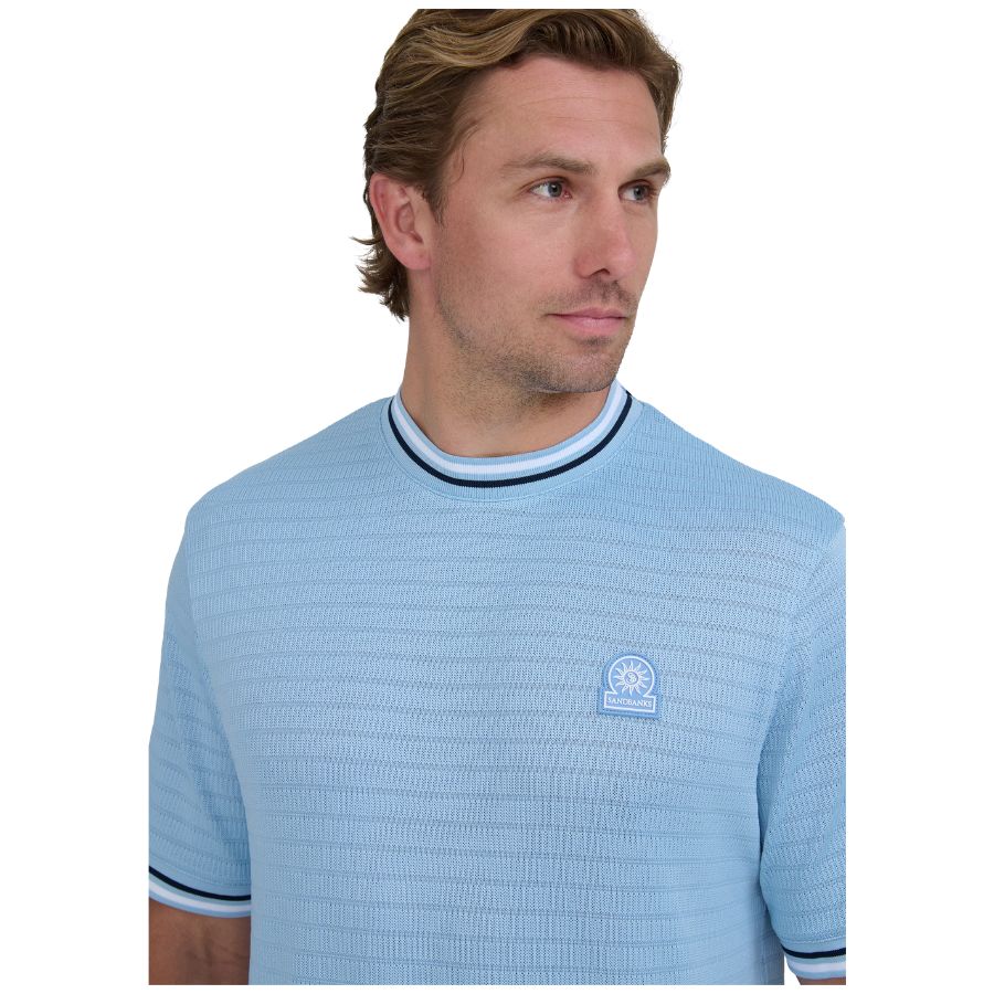 Textured Jacquard Mens T-Shirt MBT12
