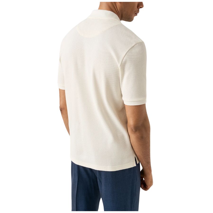 Waffle Open Collar Mens Polo Shirt 100014580