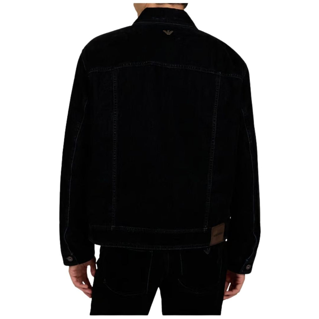 Signature Capsule Mens Flocked Denim Jacket EM001175 AF27564