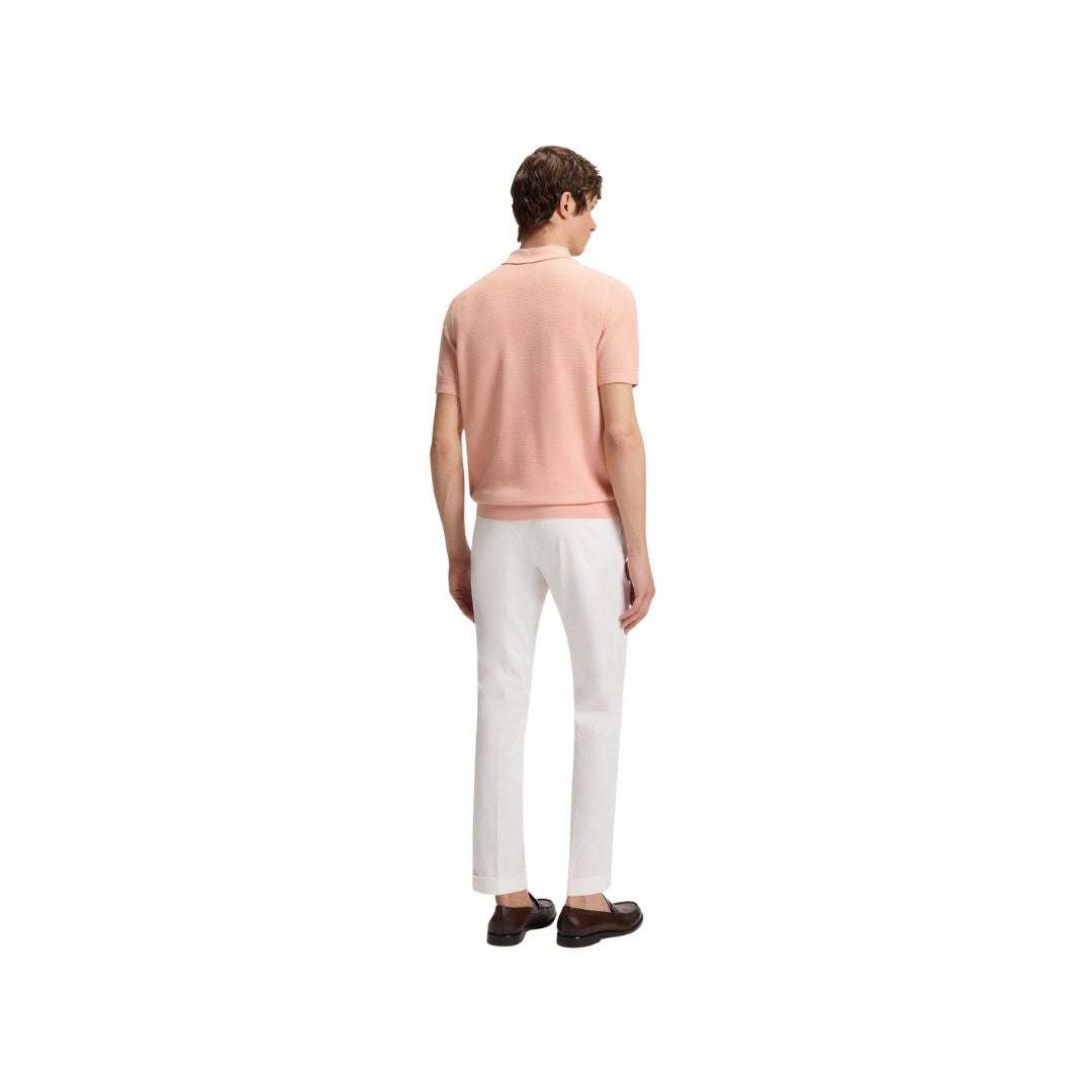 H-Lannotti Cotton Blend Short Sleeve Knitted Polo 50543148