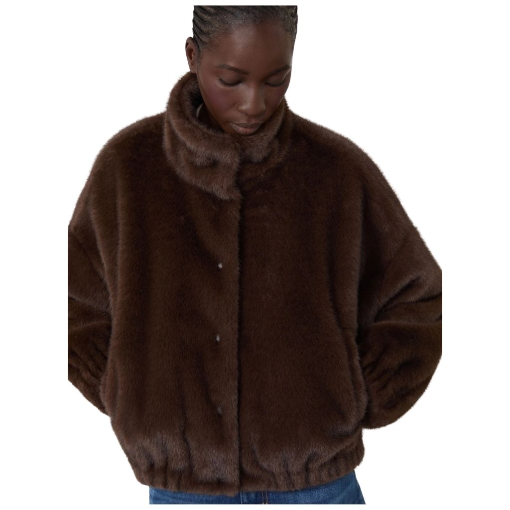 Animone Fluffy Textured Womens Short Jacket 2625086021600