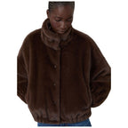 Animone Fluffy Textured Womens Short Jacket 2625086021600