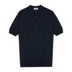 Extra Fine Merino Wool Textured Mens Polo Shirt