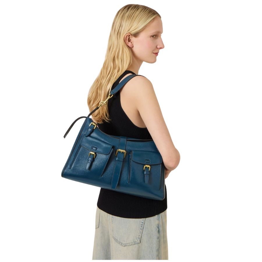 Roxanne Shoulder High Shine Leather Handbag HH0145/748