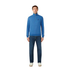 Mens Quarter Zip Cotton Fleece Sweatshirt 103001