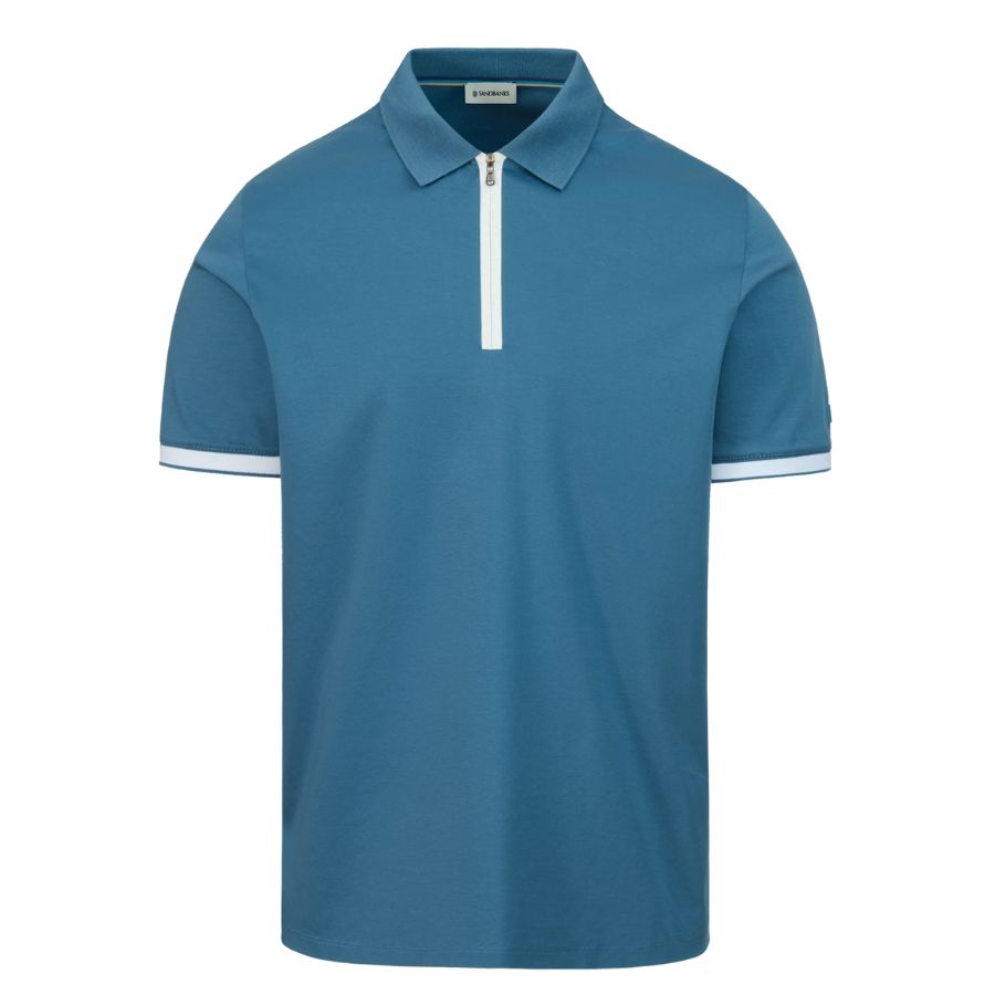 Silicone Zip Mens Polo Shirt MBP10