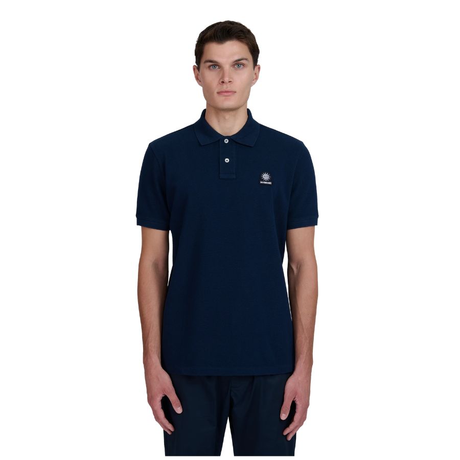 Badge Logo Pique Mens Polo Shirt MBP04