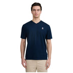 V-Neck Badge Logo Mens T-Shirt MBT29