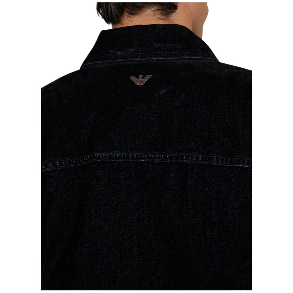 Signature Capsule Mens Flocked Denim Jacket EM001175 AF27564